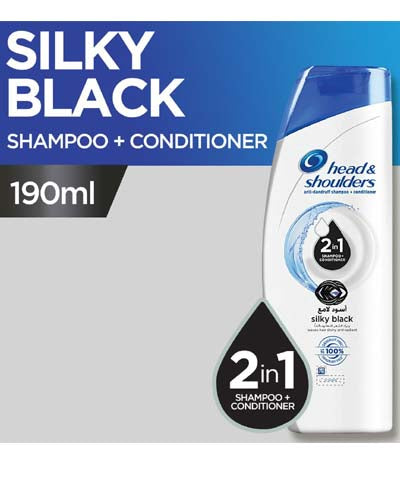 Head & Shoulders 2 in 1 Silky Black Shampoo