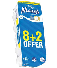 Rose Petal Maxob Toilet Roll Family Pack 8's+2’s Free